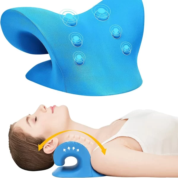 Travesseiro de Massagem Relaxante -Alinhamento Cervical Alívio da Dor RelaxPlus