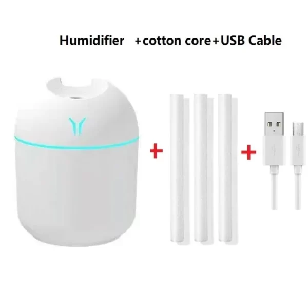 250ml umidificador mini aromaterapia para casa luz romântica usb difusor de óleo essencial Para Relachamento - Image 7